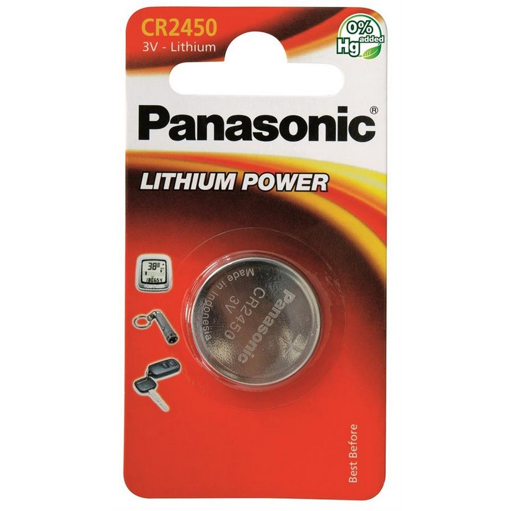 Отзывы батарейка Panasonic CR 2450 BLI 1 Lithium