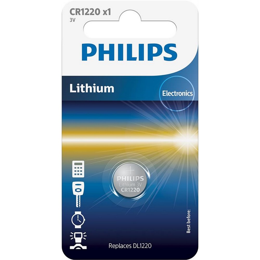 Li-ion батарейки Philips Lithium CR [CR1220/00B]