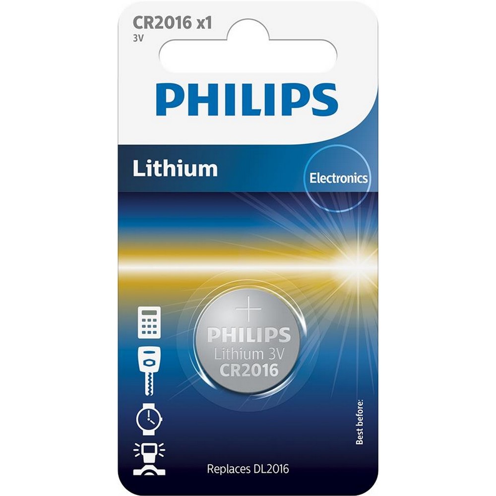 Li-ion батарейки Philips Lithium CR [CR2016/01B]