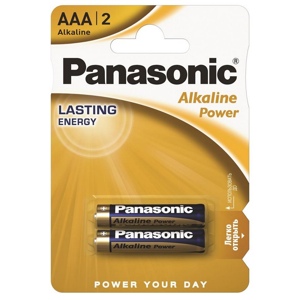 Батарейки типа ААА Panasonic Alkaline Power AAA [BLI 2]