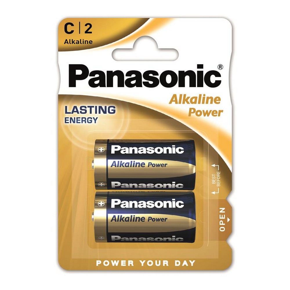Батарейка Panasonic Alkaline Power C [BLI 2]