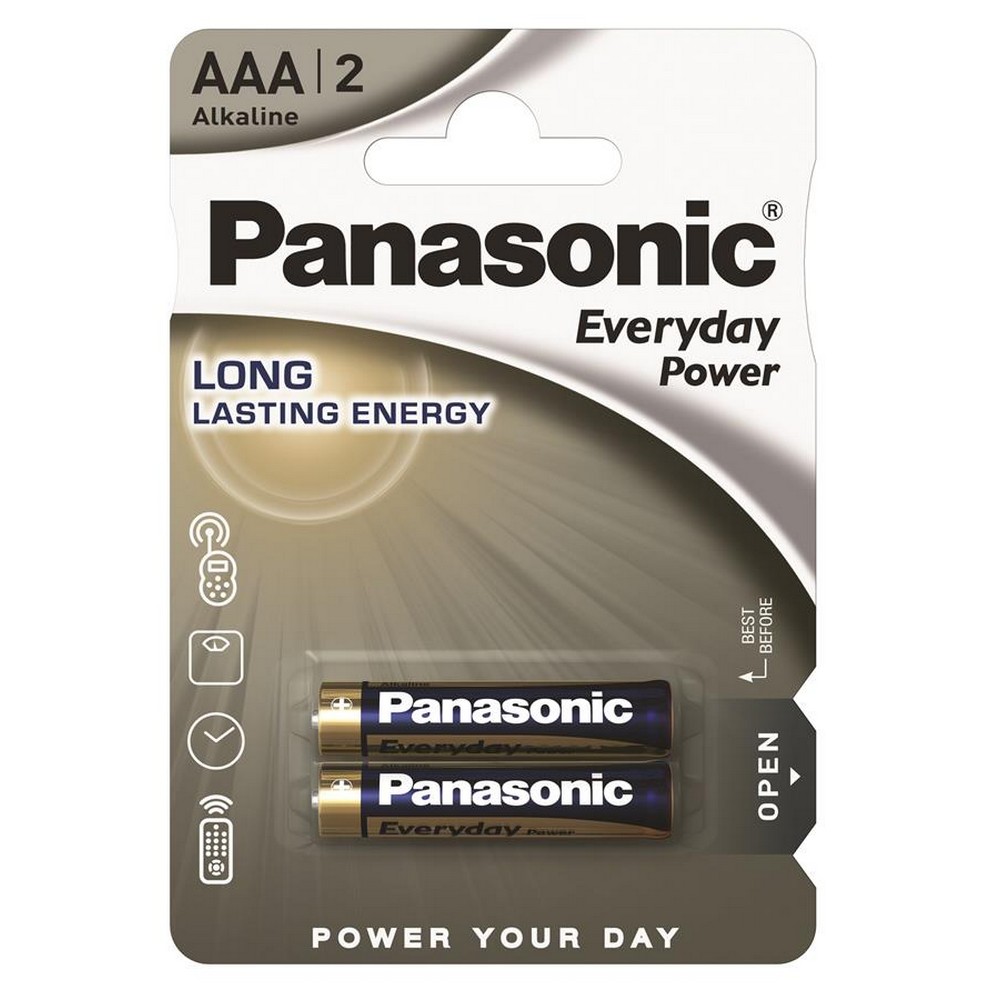 Батарейки типа ААА Panasonic Everyday Power AAA [BLI 2 Alkaline]