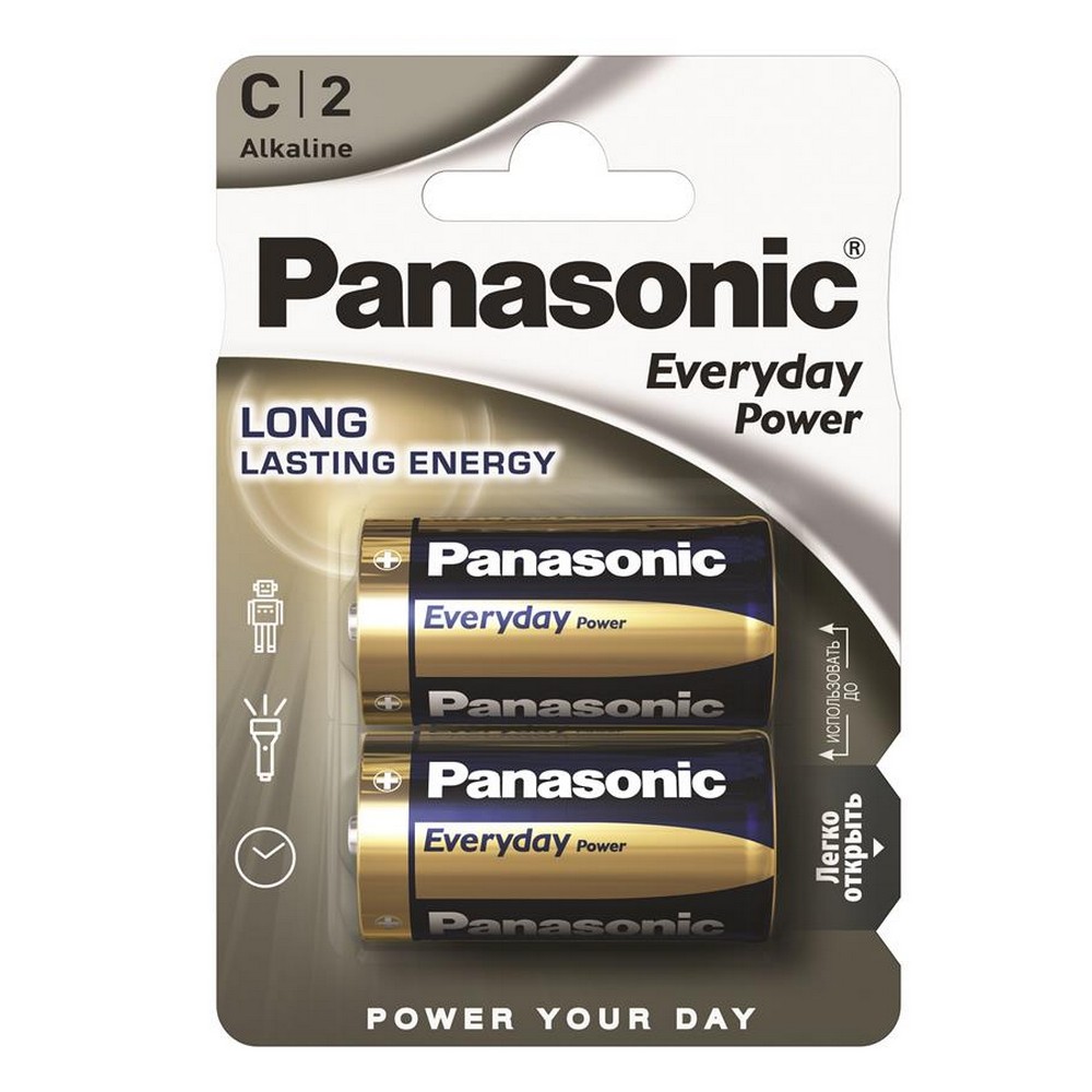 Батарейка Panasonic Everyday Power C [BLI 2 Alkaline]
