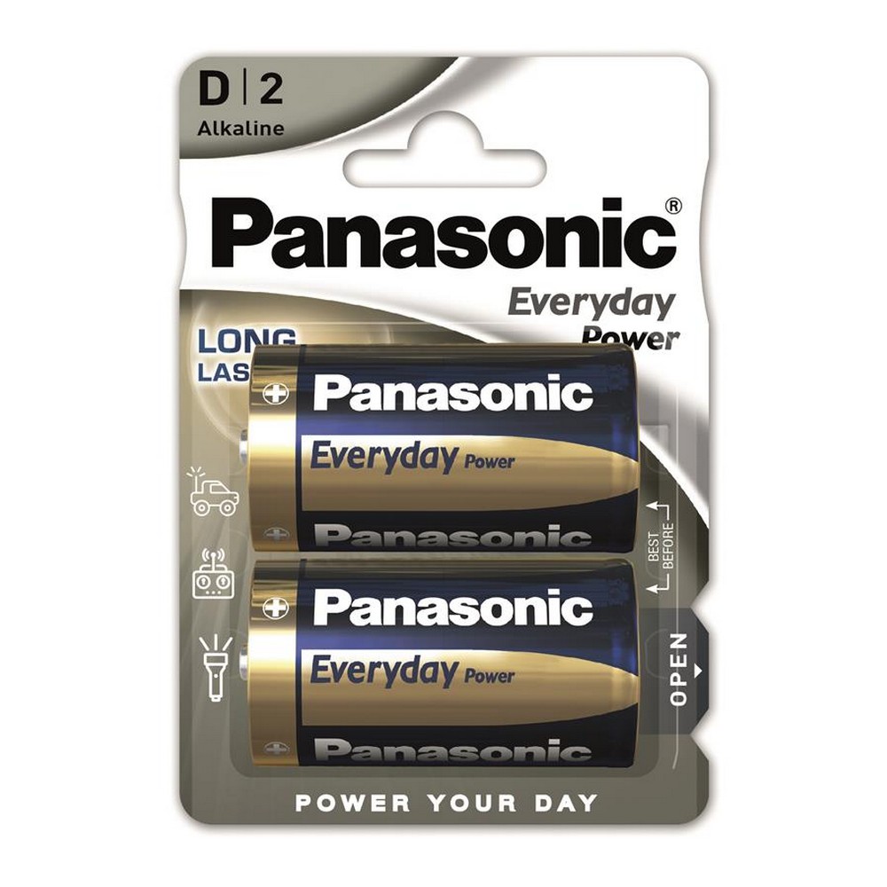 Батарейка Panasonic Everyday Power D [BLI 2 Alkaline]