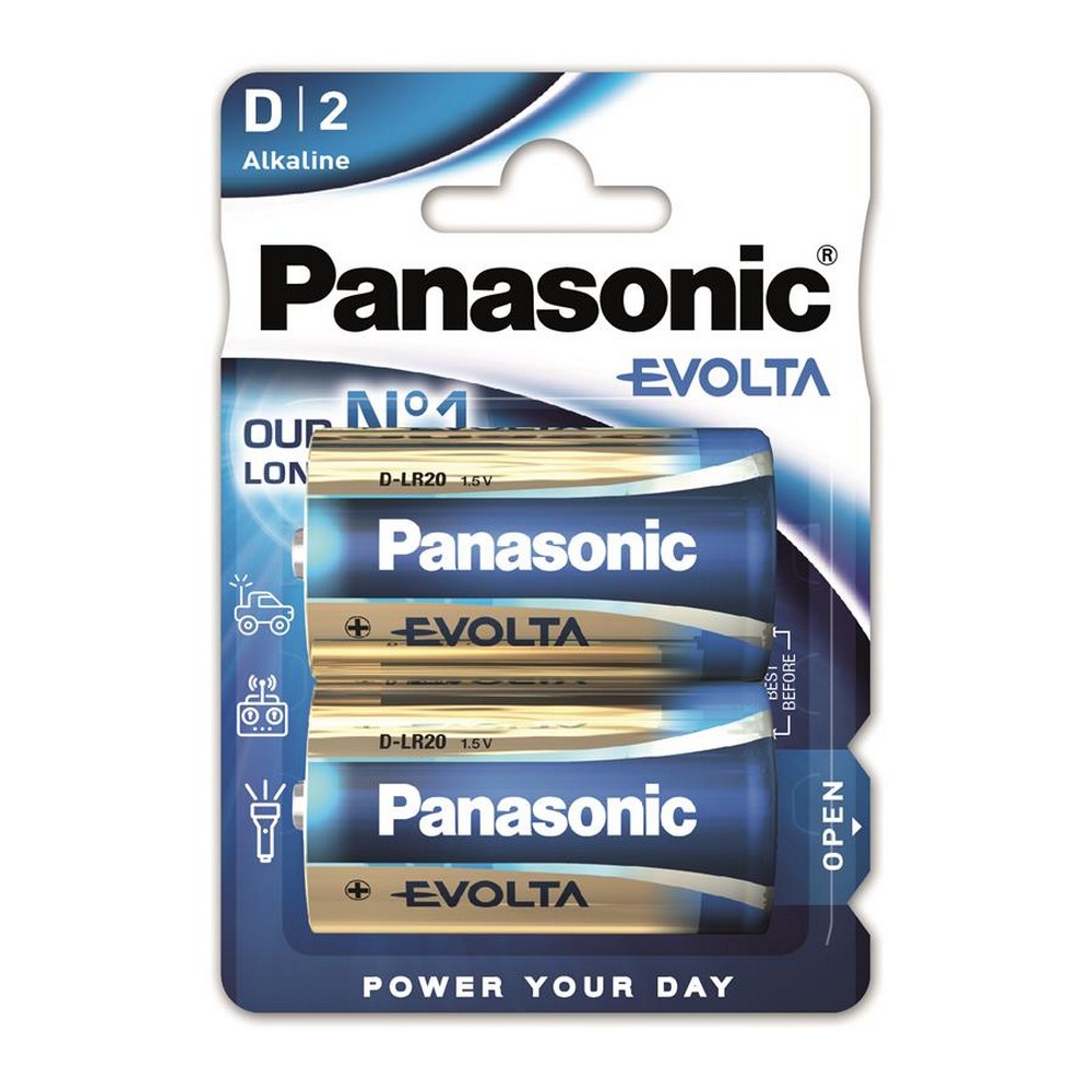 Батарейка Panasonic Evolta D [BLI 2 Alkaline]