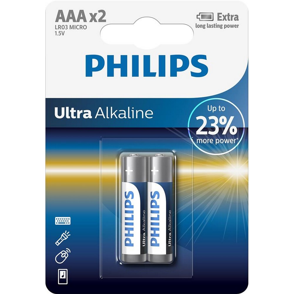 Інструкція батарейка Philips Ultra Alkaline [LR03E2B/10]