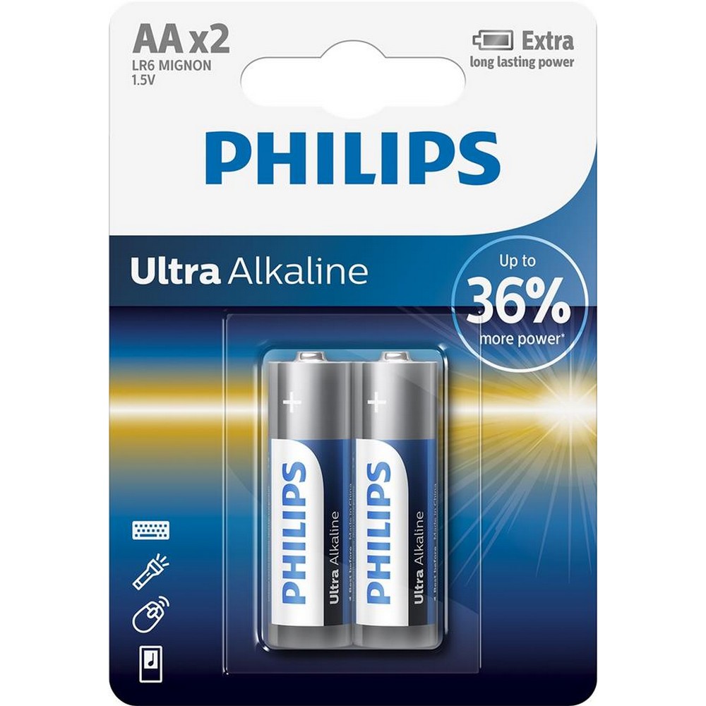 Купити батарейка Philips Ultra Alkaline [LR6E2B/10] в Львові