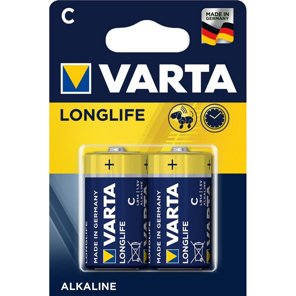 Батарейка Varta Longlife C [BLI 2 Alkaline]