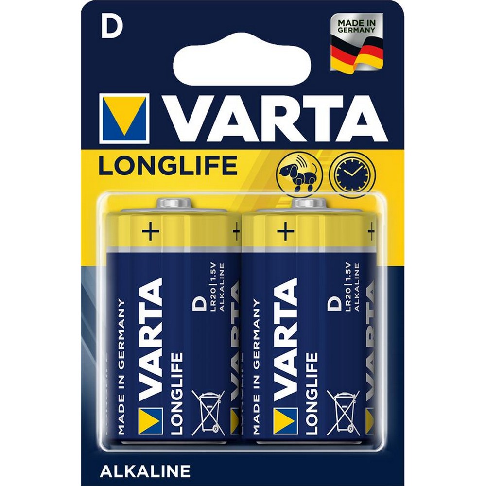 Батарейка Varta Longlife D [BLI 2 Alkaline]