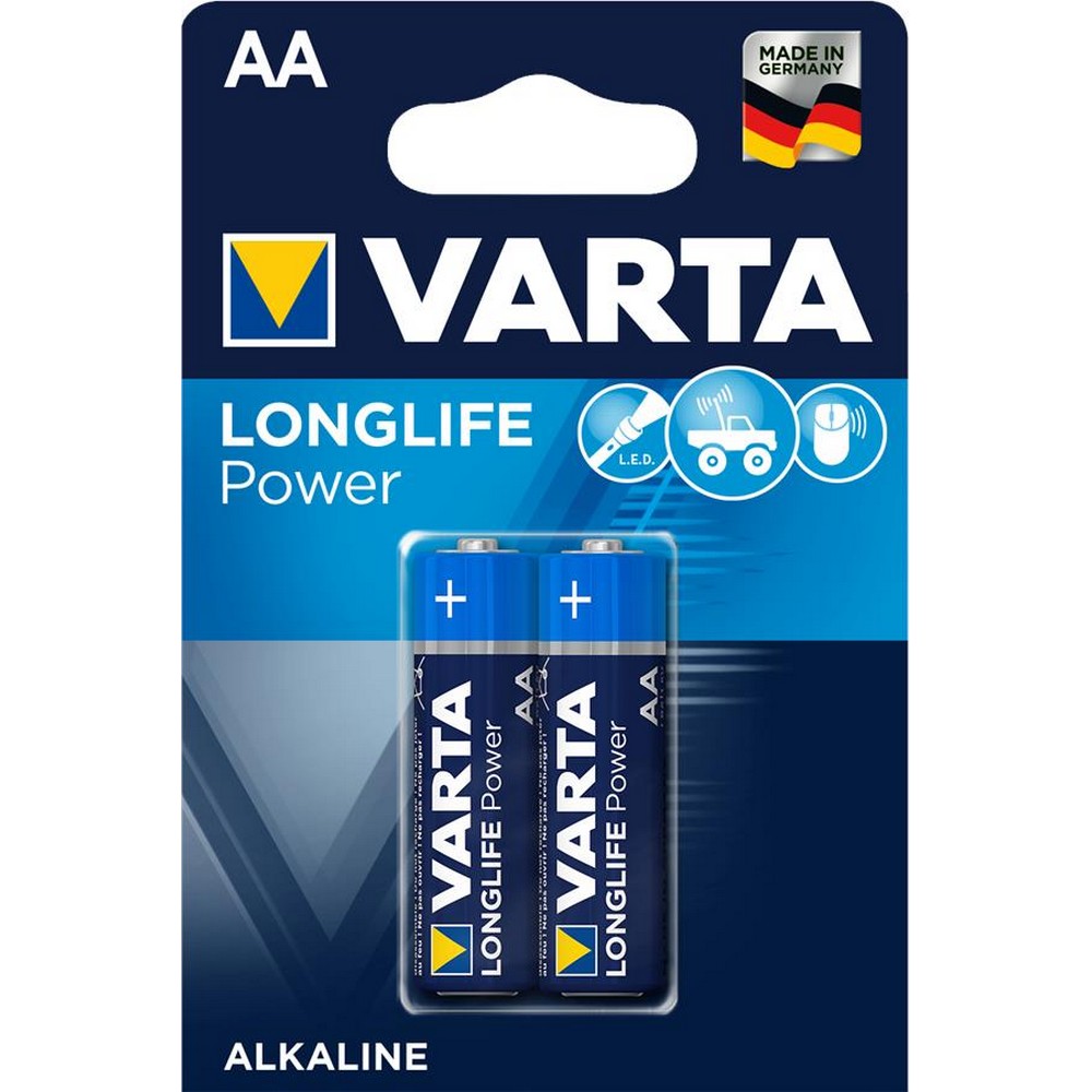 Батарейка Varta Longlife Power AA [BLI 2 Alkaline] в интернет-магазине, главное фото