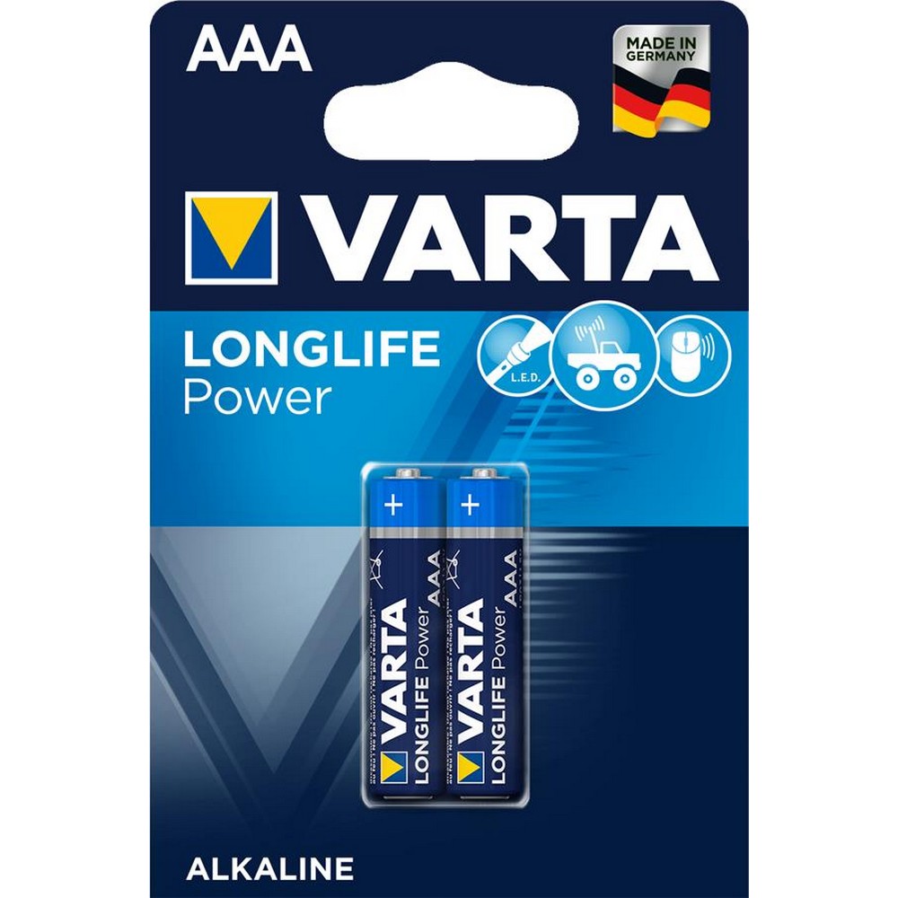 Батарейка Varta Longlife Power AAA [BLI 2 Alkaline] в інтернет-магазині, головне фото
