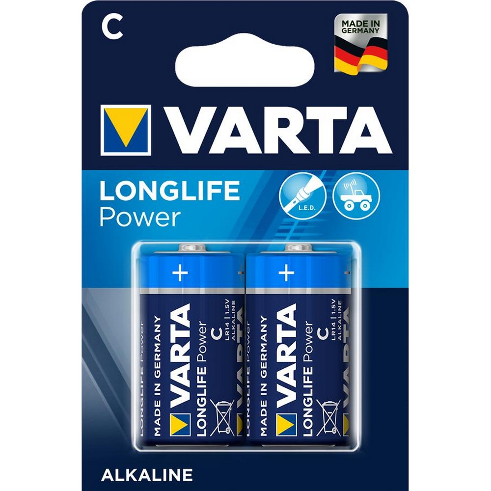 Батарейка Varta Longlife Power C BLI 2 Alkaline в интернет-магазине, главное фото