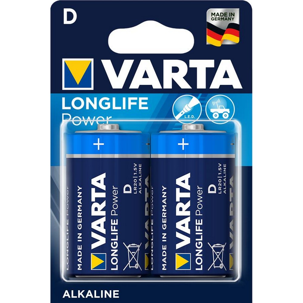 Батарейка Varta Longlife Power D BLI 2 Alkaline в интернет-магазине, главное фото