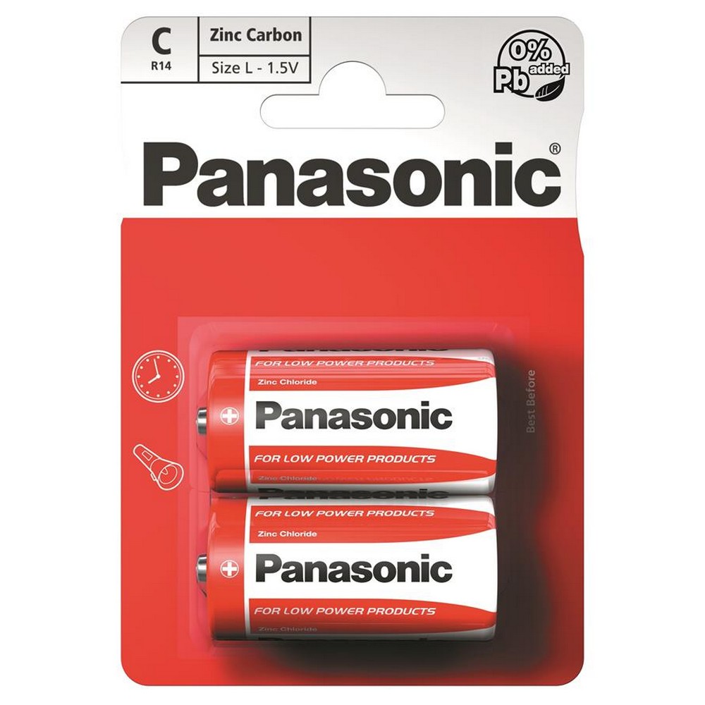 Батарейка Panasonic Red Zink R** [14 BLI 2 Zink-Carbon]