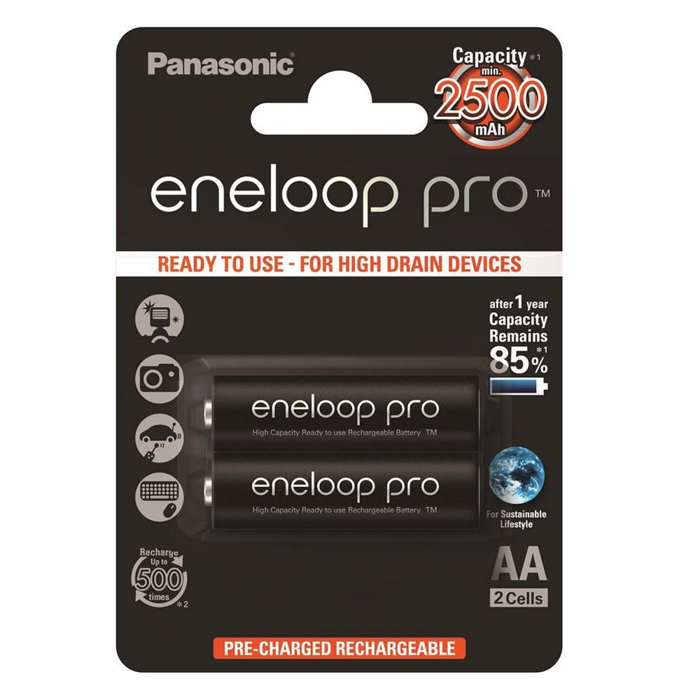 Акумулятор Panasonic Eneloop Pro AA 2500 mAh 2BP