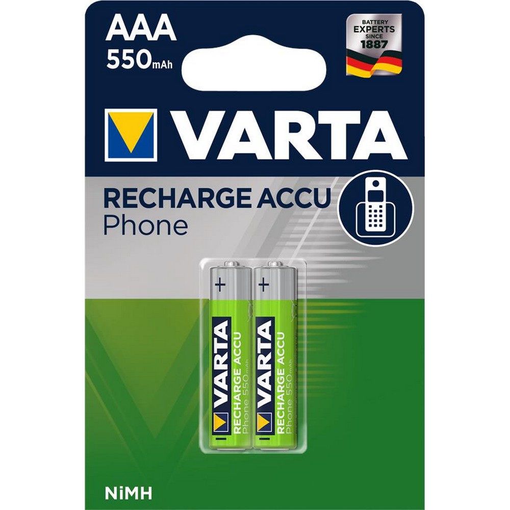 Акумулятор Varta Phone ACCU AAA 550mAh BLI 2 NI-MH