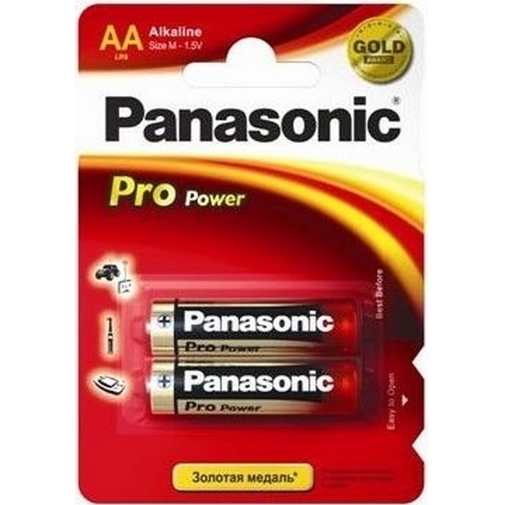 Батарейки типа АА Panasonic Pro Power AA [BLI 2 Alkaline]