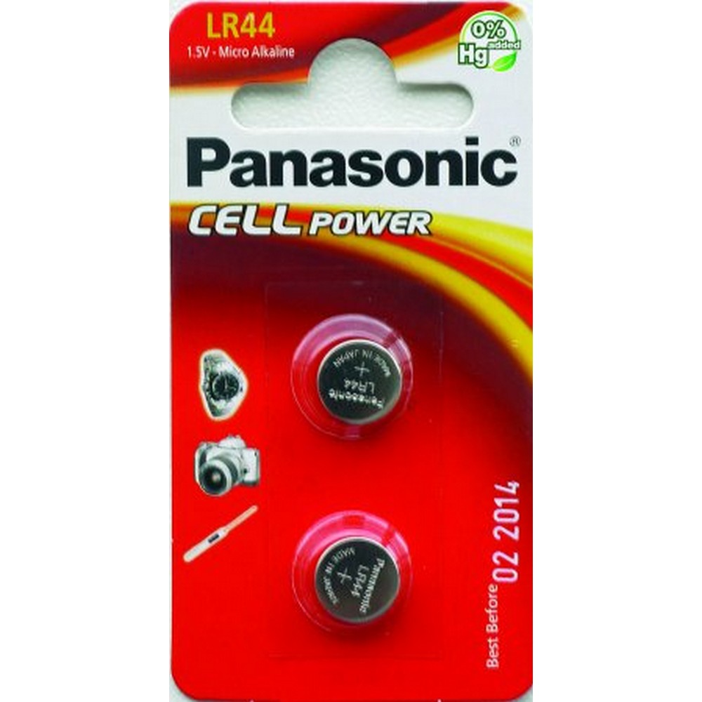Батарейка Panasonic LR44 BLI 2