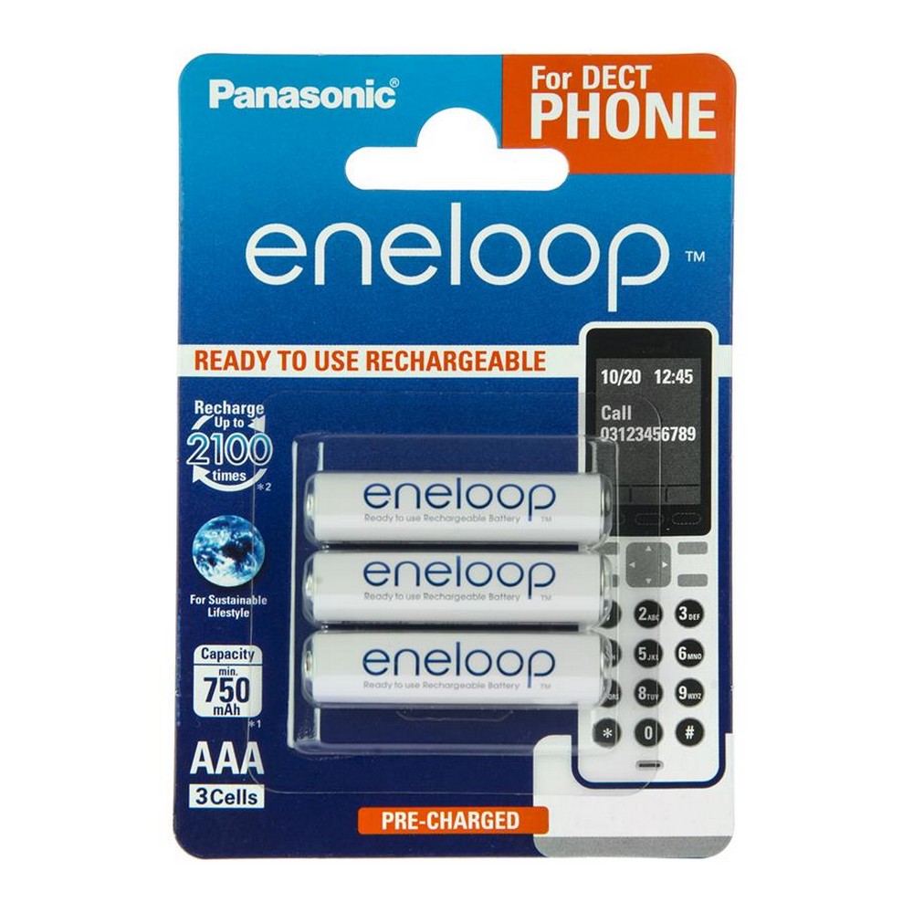 Акумулятор Panasonic Eneloop AAA [750 3BP mAh NI-MH] в інтернет-магазині, головне фото