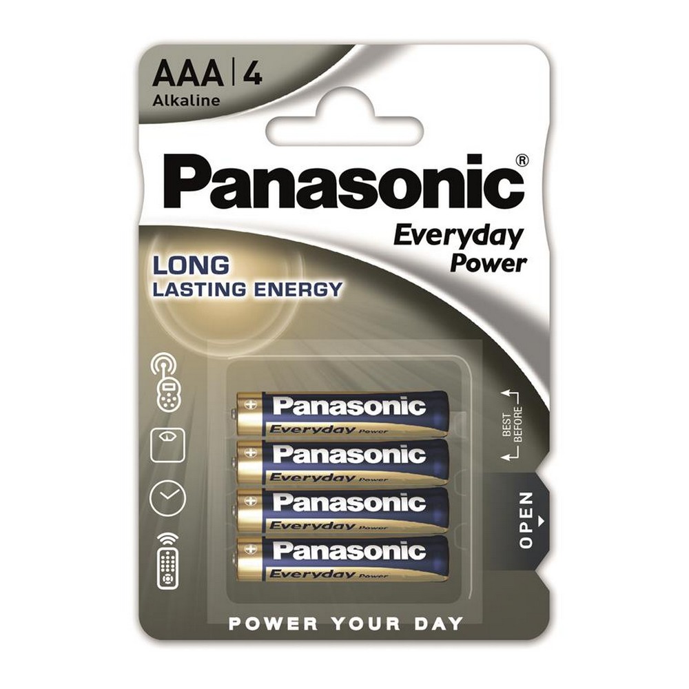 Батарейки типу ААА Panasonic Everyday Power AAA [BLI 4 Alkaline]