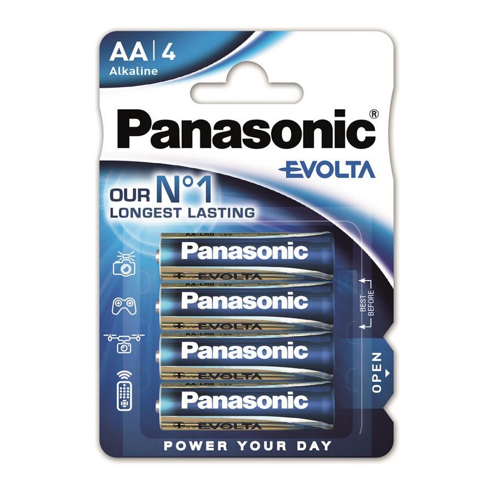 Батарейки типа АА Panasonic Evolta AA [BLI 4 Alkaline]