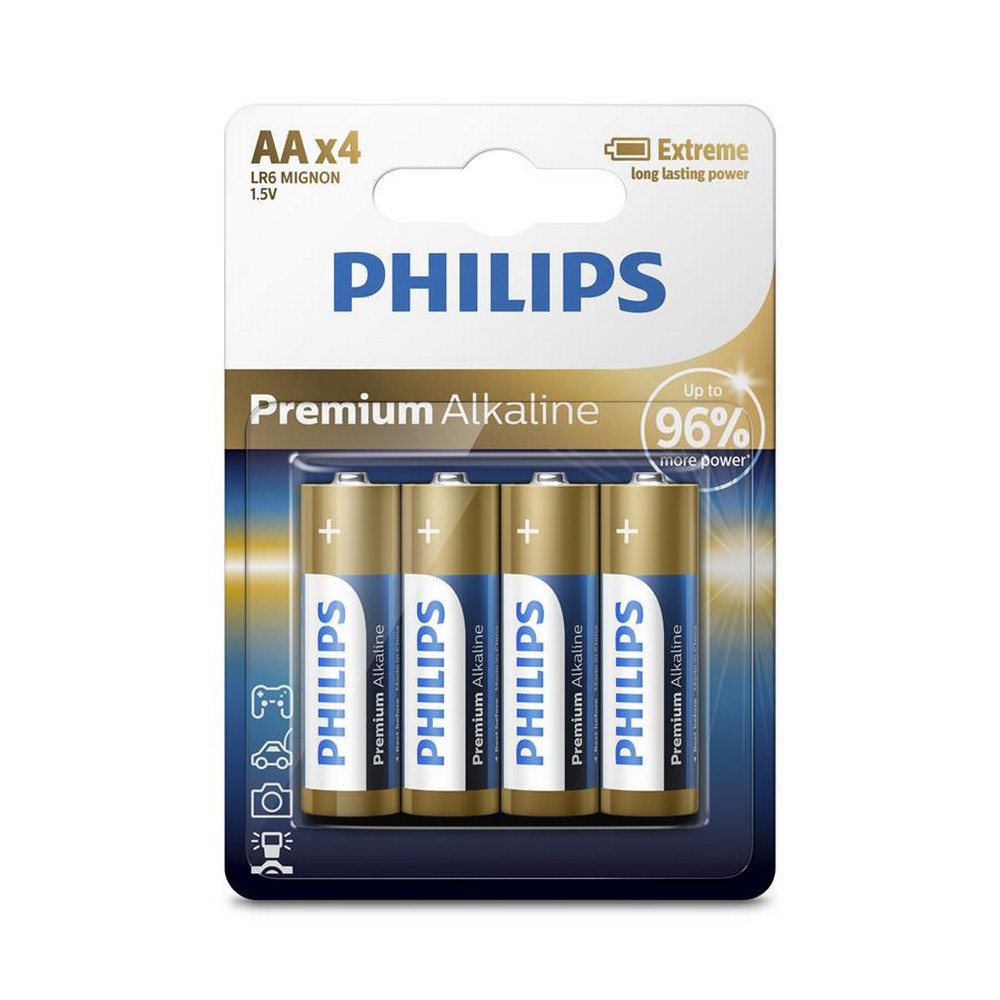 Батарейка Philips Premium Alkaline [LR6M4B/10] в інтернет-магазині, головне фото