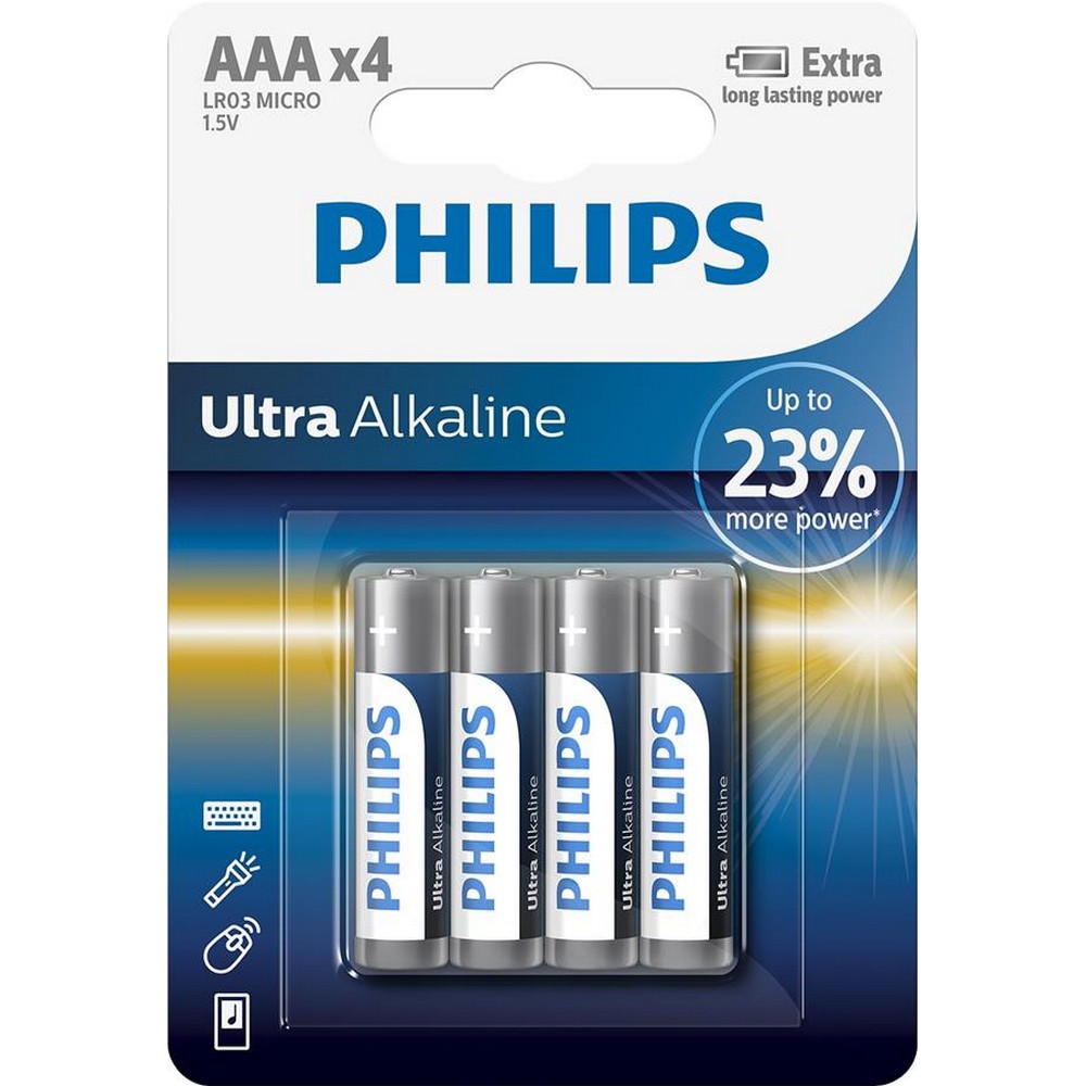 Батарейка Philips Ultra Alkaline [LR03E4B/10] в інтернет-магазині, головне фото
