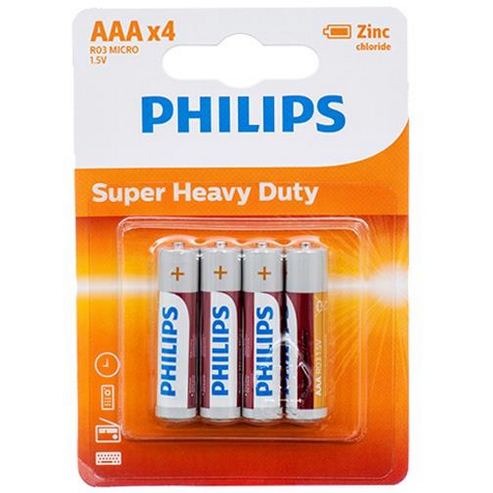 Купити батарейка Philips Longlife Zinc Carbon [R03L4B/10] в Рівному