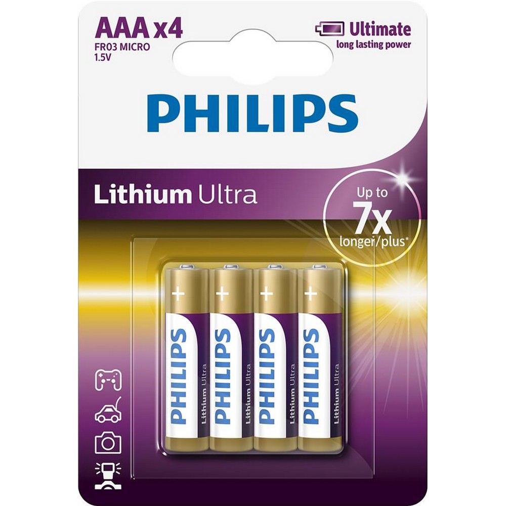 Батарейка Philips Lithium Ultra [FR03LB4A/10] в интернет-магазине, главное фото