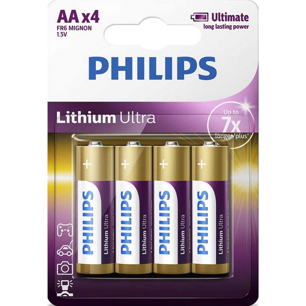 Батарейка Philips Lithium Ultra [FR6LB4A/10] в інтернет-магазині, головне фото