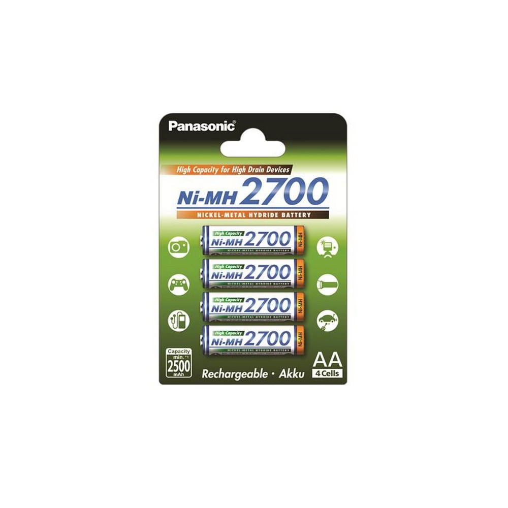 Акумулятор Panasonic High Capacity AA 2700 mAh 4BP NI-MH в інтернет-магазині, головне фото