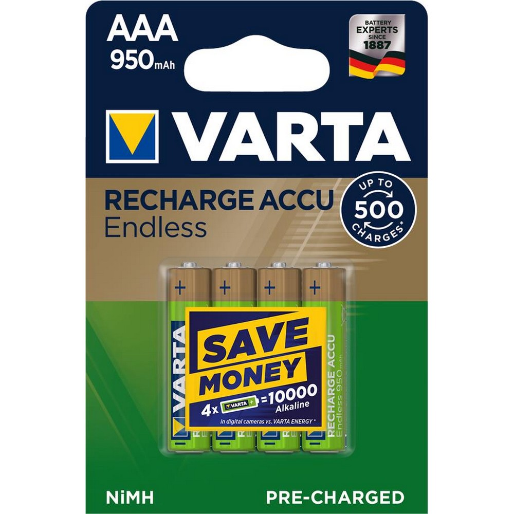Акумулятор Varta Endless AAA (RECHARGEABLE ACCU) [BLI 4] в інтернет-магазині, головне фото