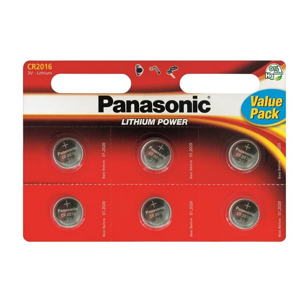 Батарейка Panasonic CR 2016 [BLI 6 Lithium]