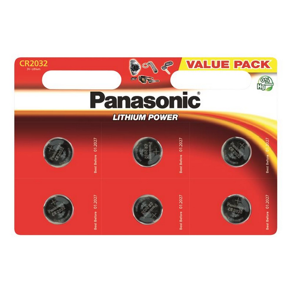 Батарейка Panasonic CR 2032 [BLI 6 Lithium]