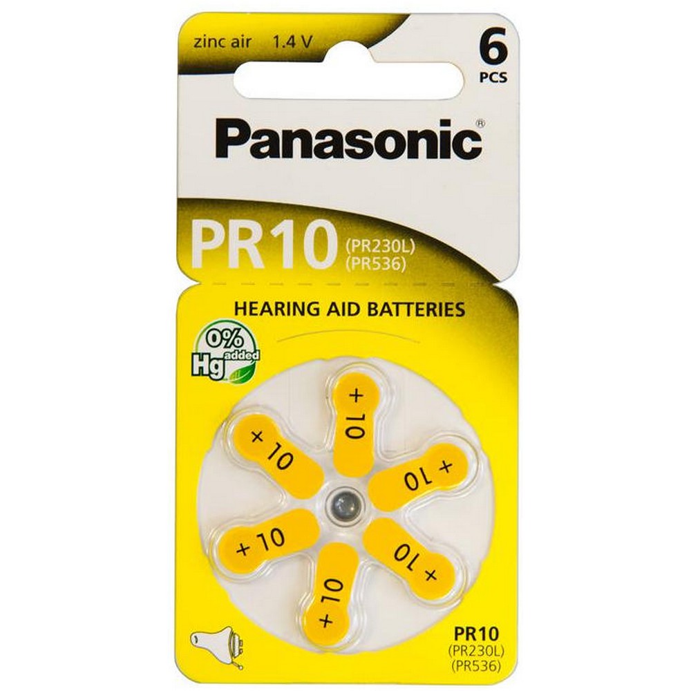 Батарейка Panasonic PR-230 BLI 6