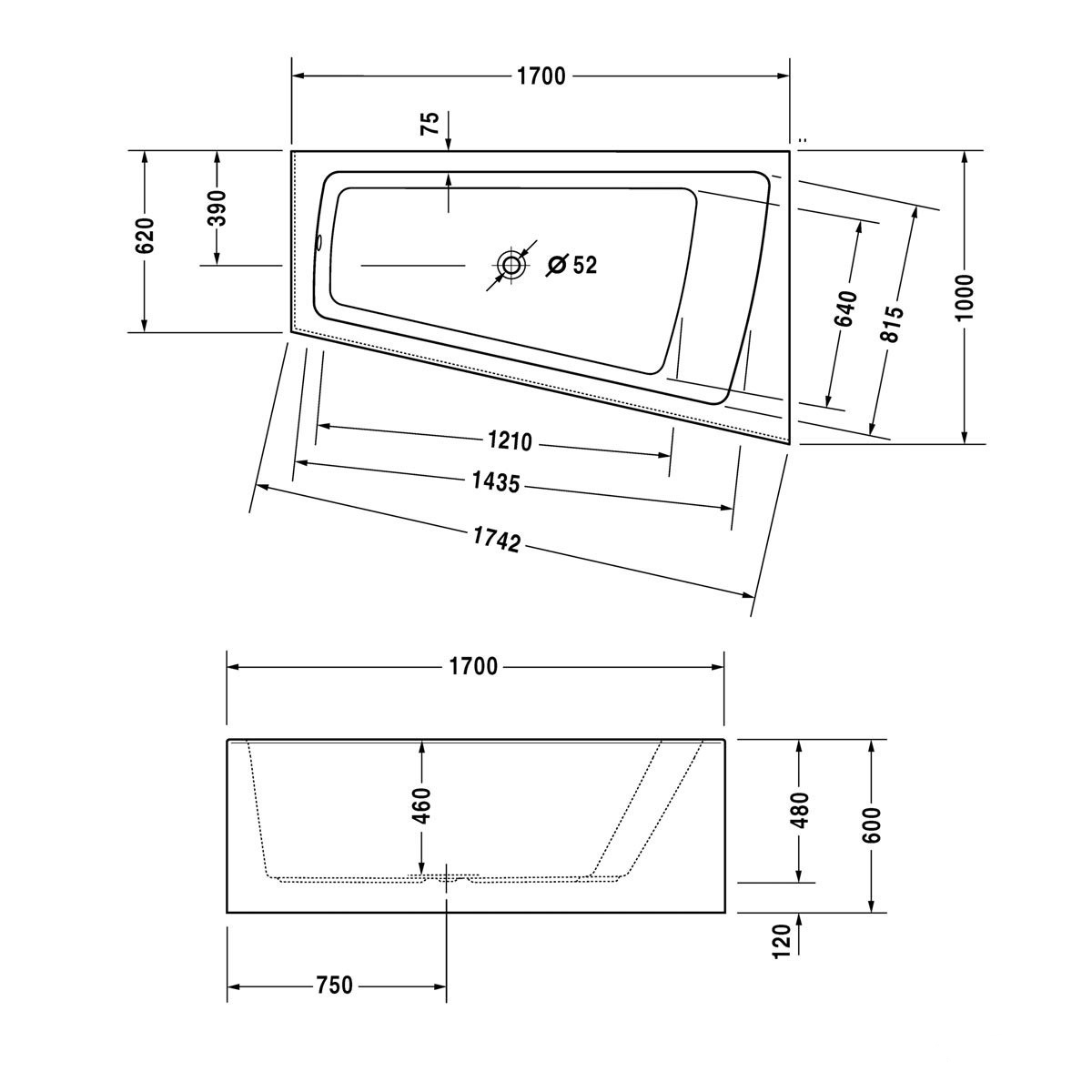 Ванна Duravit Paiova 700265000000000 ціна 0.00 грн - фотографія 2