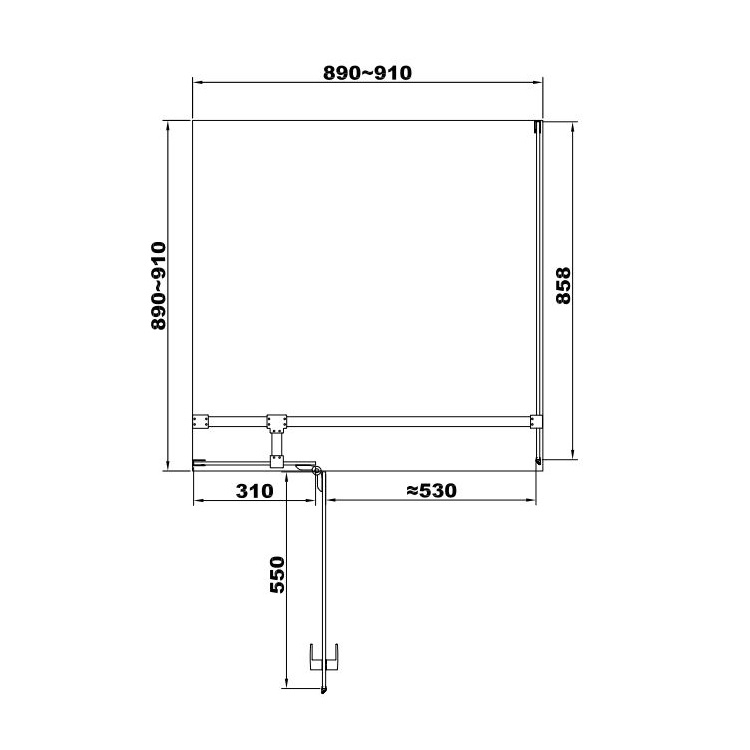 Душевой уголок Devit UP FEN2110L цена 0.00 грн - фотография 2