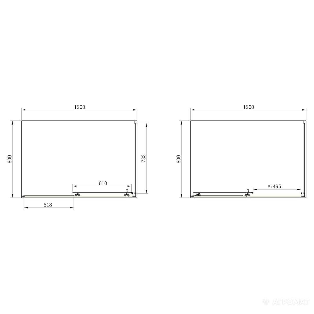 Душевой уголок Primera Frame SHRP55126 цена 0.00 грн - фотография 2