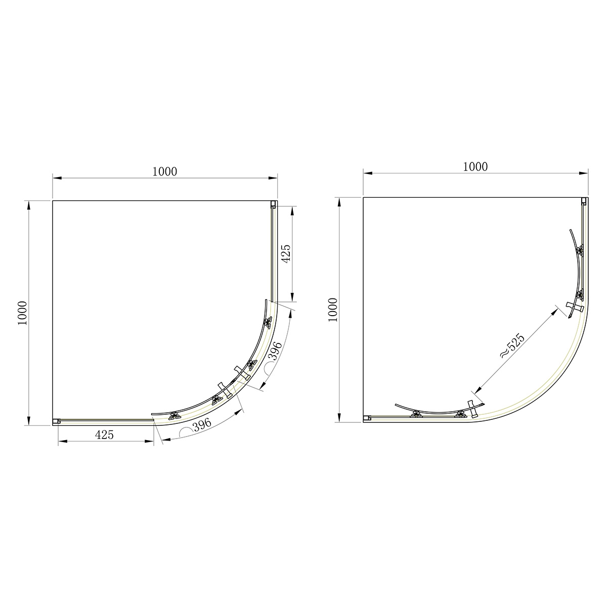 Душевий куток Primera Frame SHQC51106 ціна 12979 грн - фотографія 2