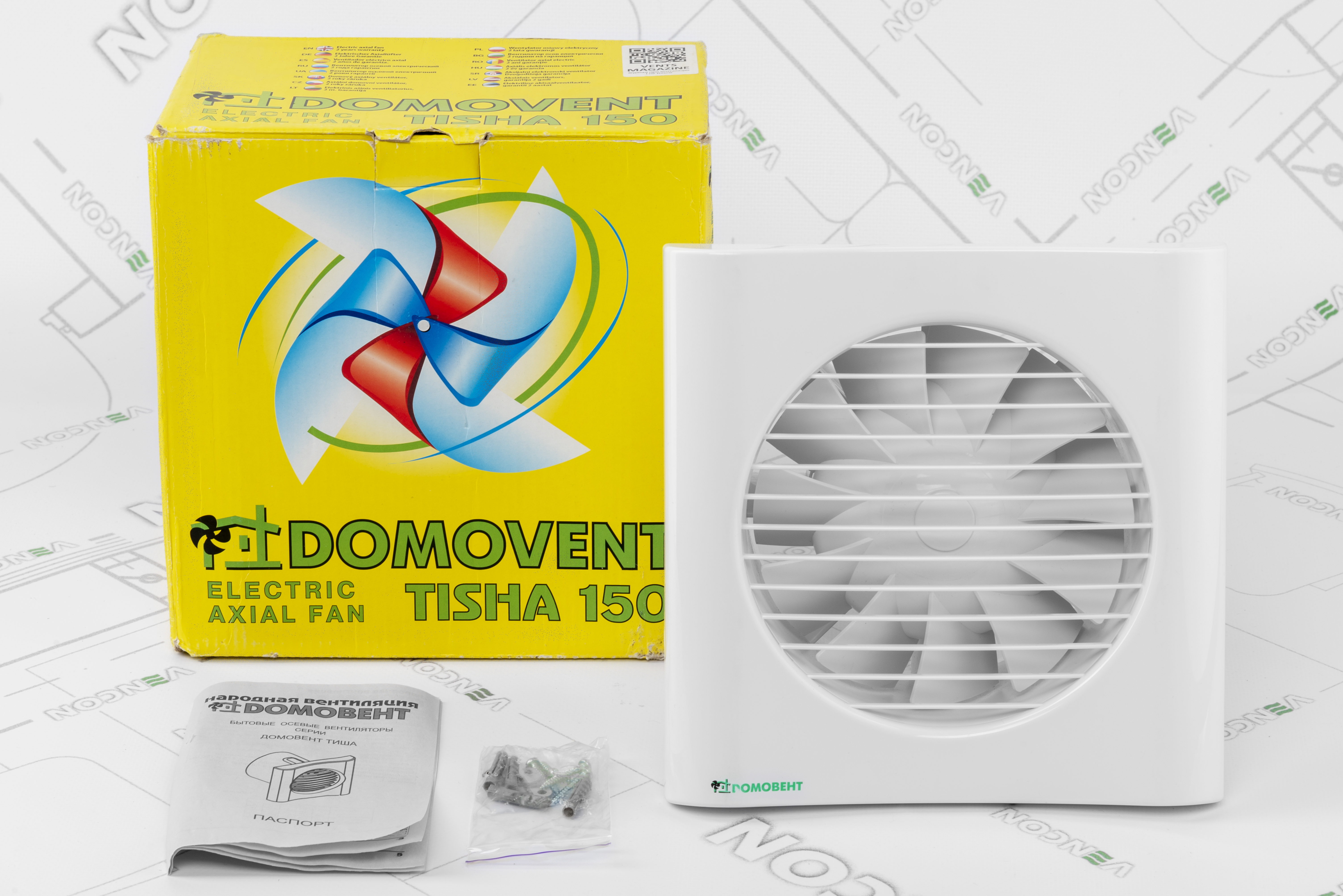 Витяжний вентилятор Домовент 150 Тиша характеристики - фотографія 7