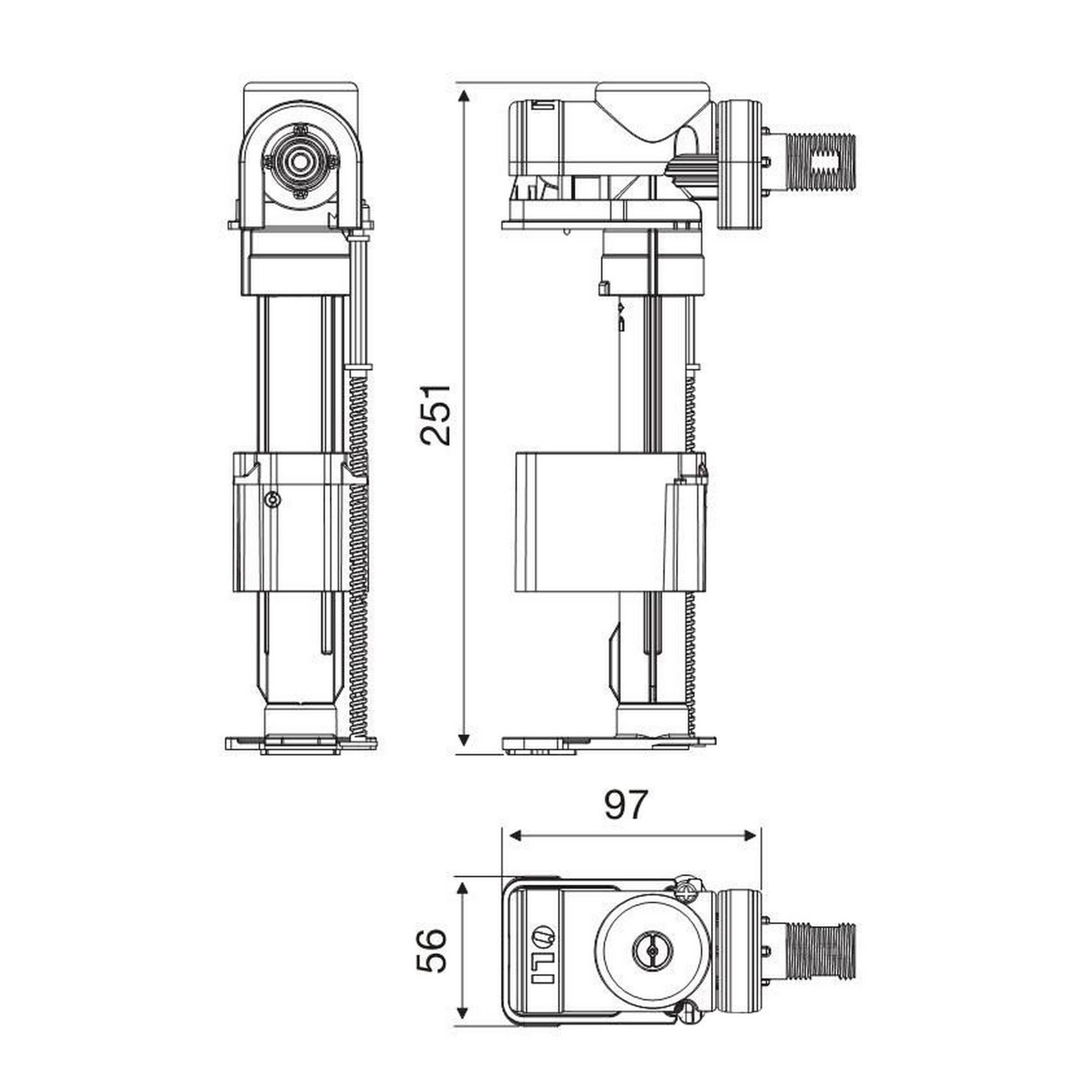 Oliveira AZOR SILENT 564028 Габаритные размеры