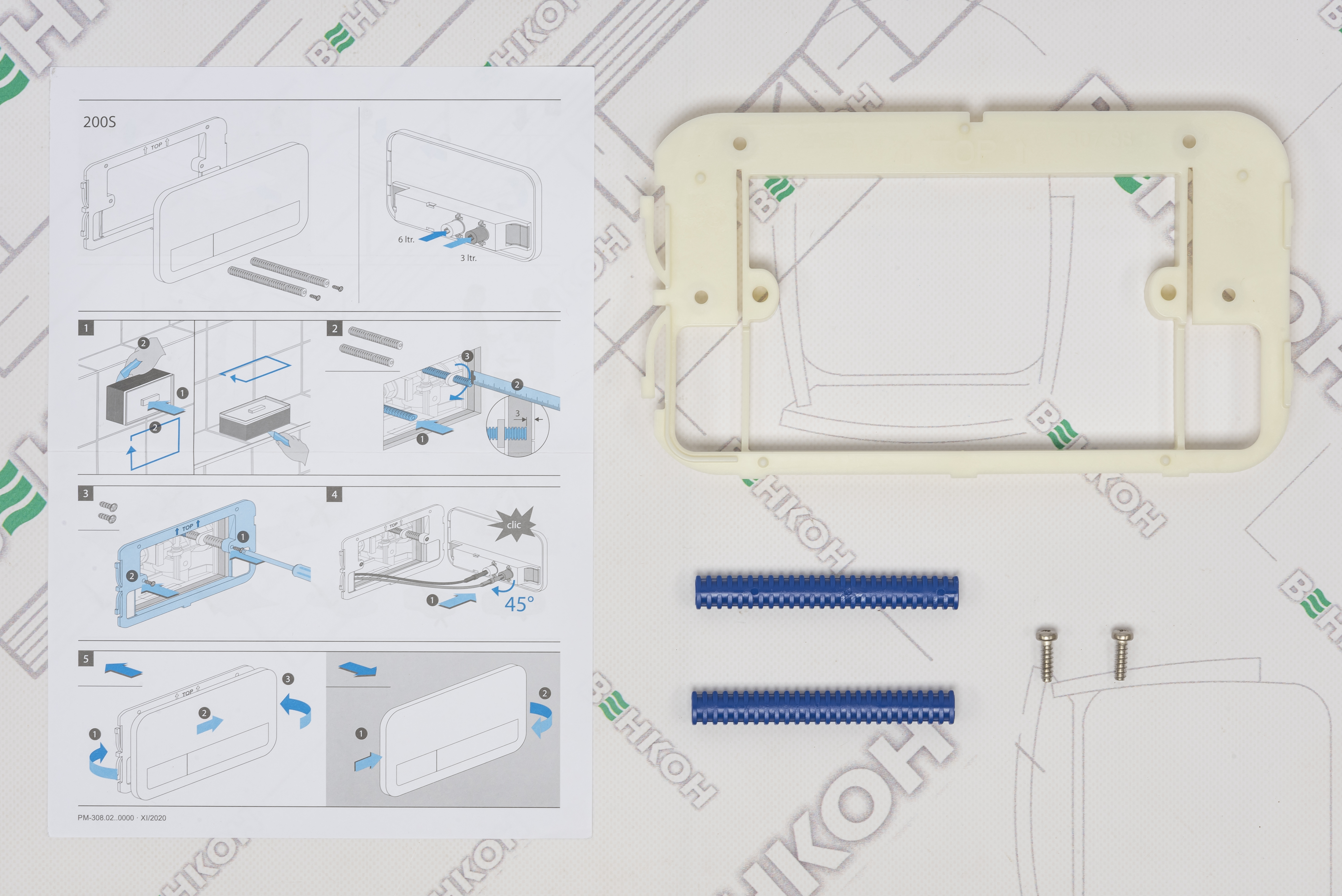 Панель смыва для инсталляции Villeroy&Boch VICONNECT E200 92249068 инструкция - изображение 6