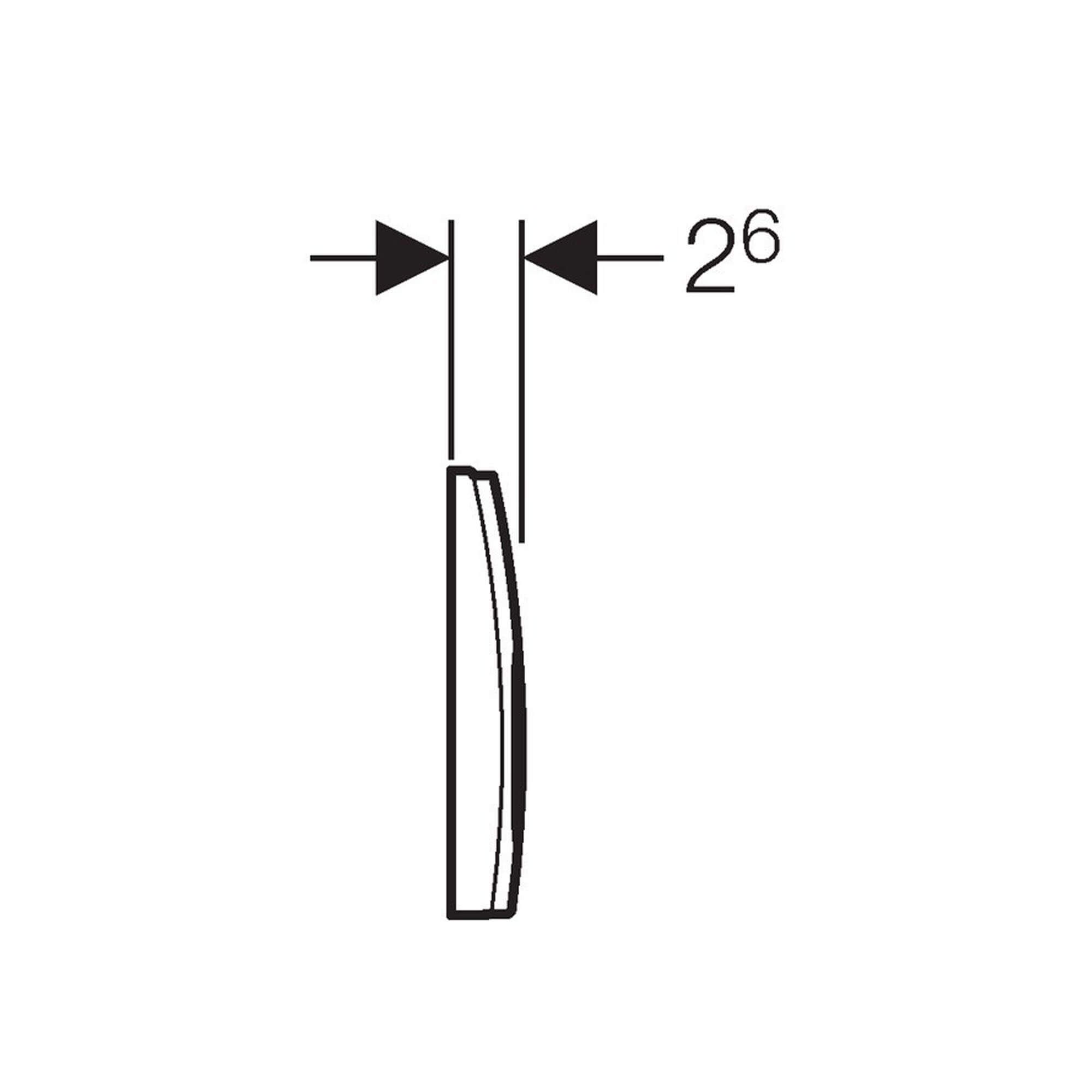 Geberit Delta21 115.125.21.1 Габаритні розміри