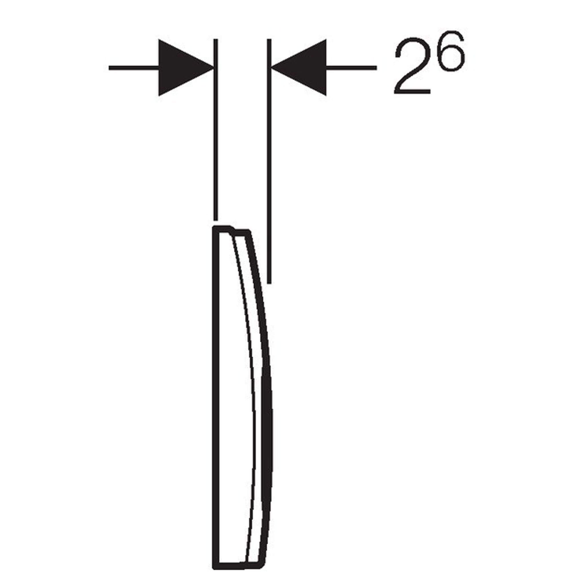 Geberit Delta21 115.125.46.1 Габаритні розміри