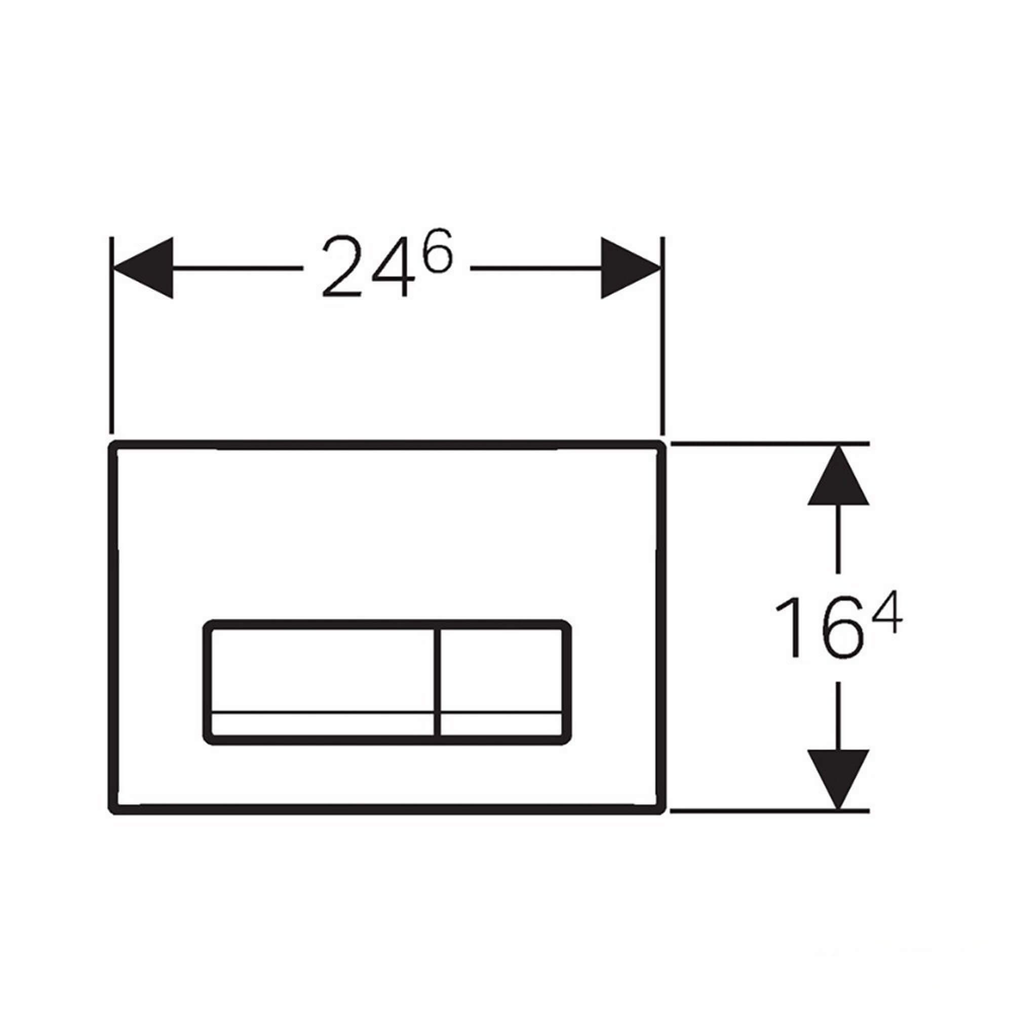 Geberit Delta51 115.105.11.1 Габаритні розміри