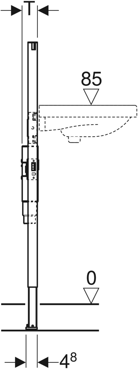 Geberit Duofix 111.480.00.1 Габаритні розміри