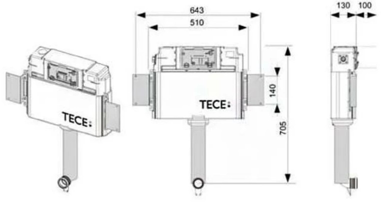 TECE 9.041.008  Габаритні розміри