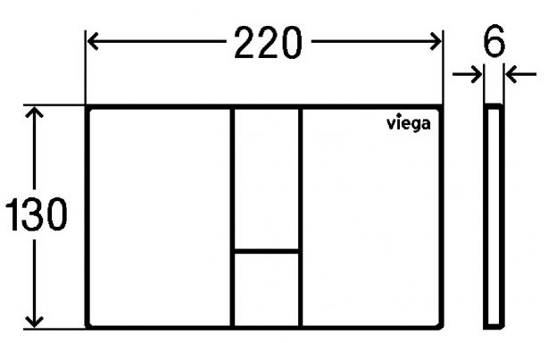 Viega Prevista/Visign 773304 Габаритные размеры