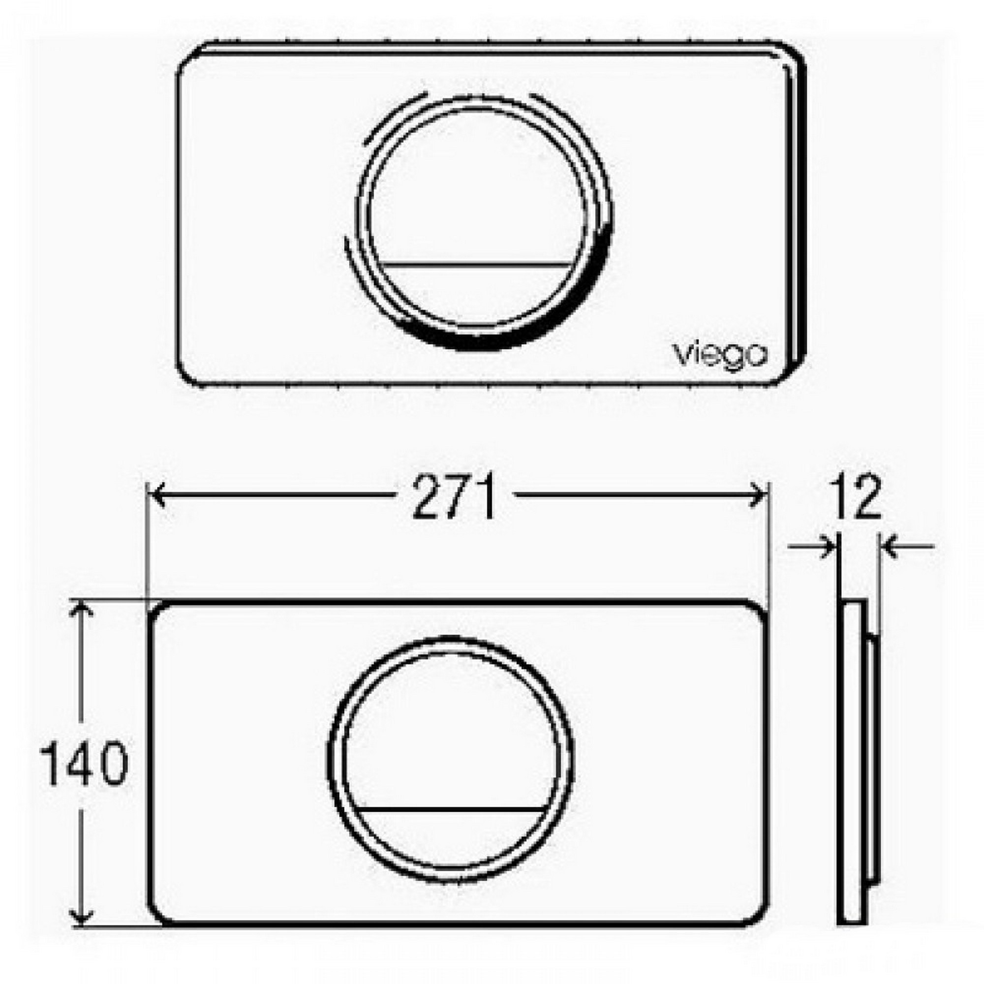 Viega Visign 654504 Габаритні розміри