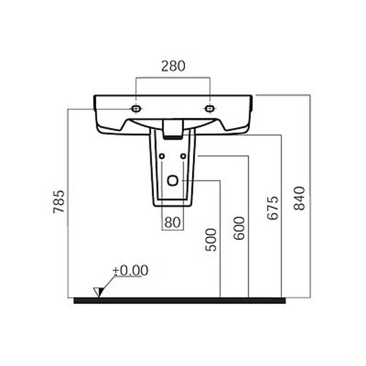 Полупьедестал AM.PM Bliss L C514970WH/C534970WH цена 0.00 грн - фотография 2